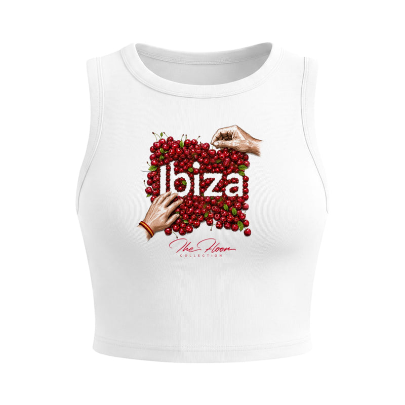 Ibiza Cherry Tight Crop Tank