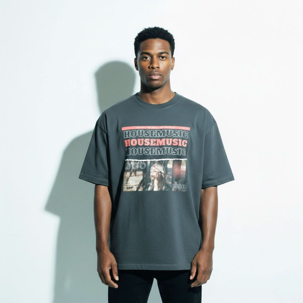 128 BPM Oversized faded t-shirt