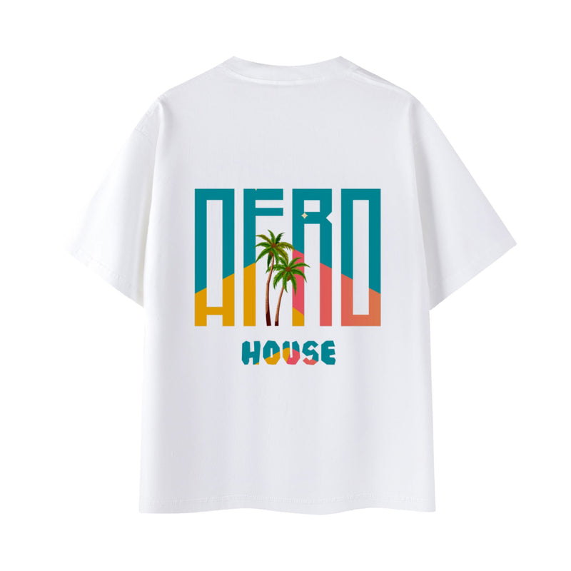 Coco Palm Tee White
