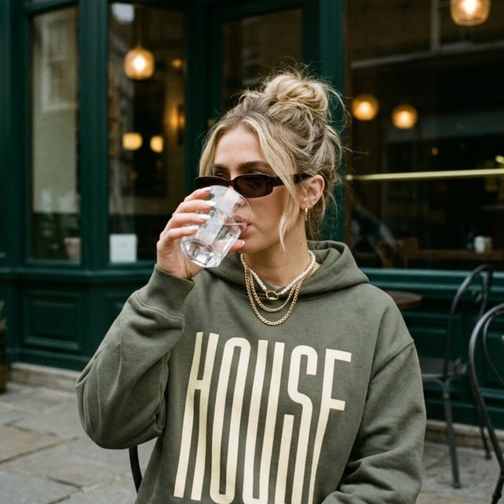 HOUSE Fleeced Boxy Hoodie