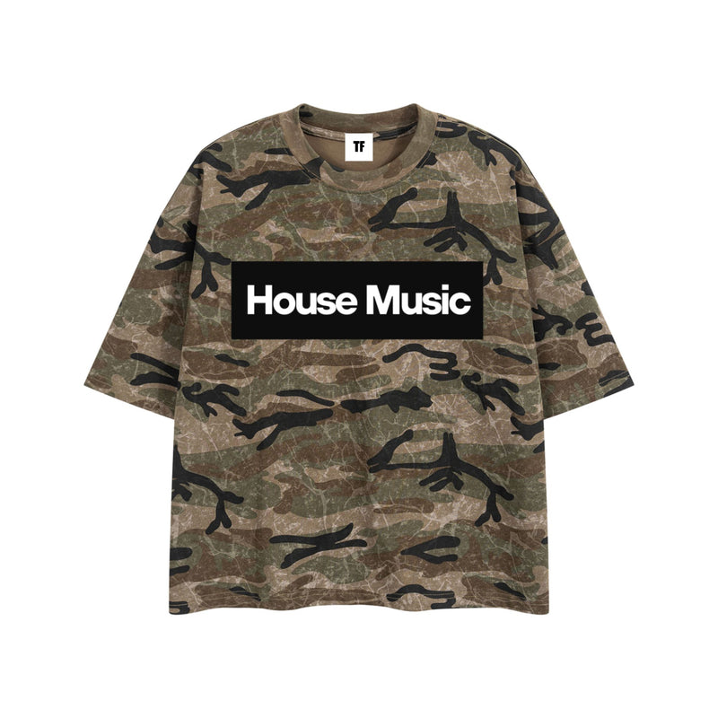 House Music Black Box Camo Tee