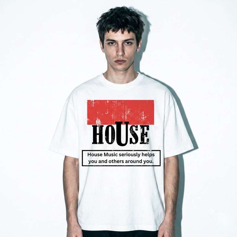 House Music Advisory Oversized Tee