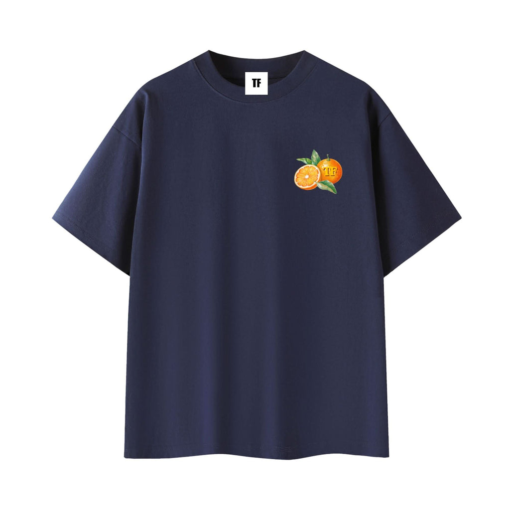 Citrus Vibes Tee Navy Blue