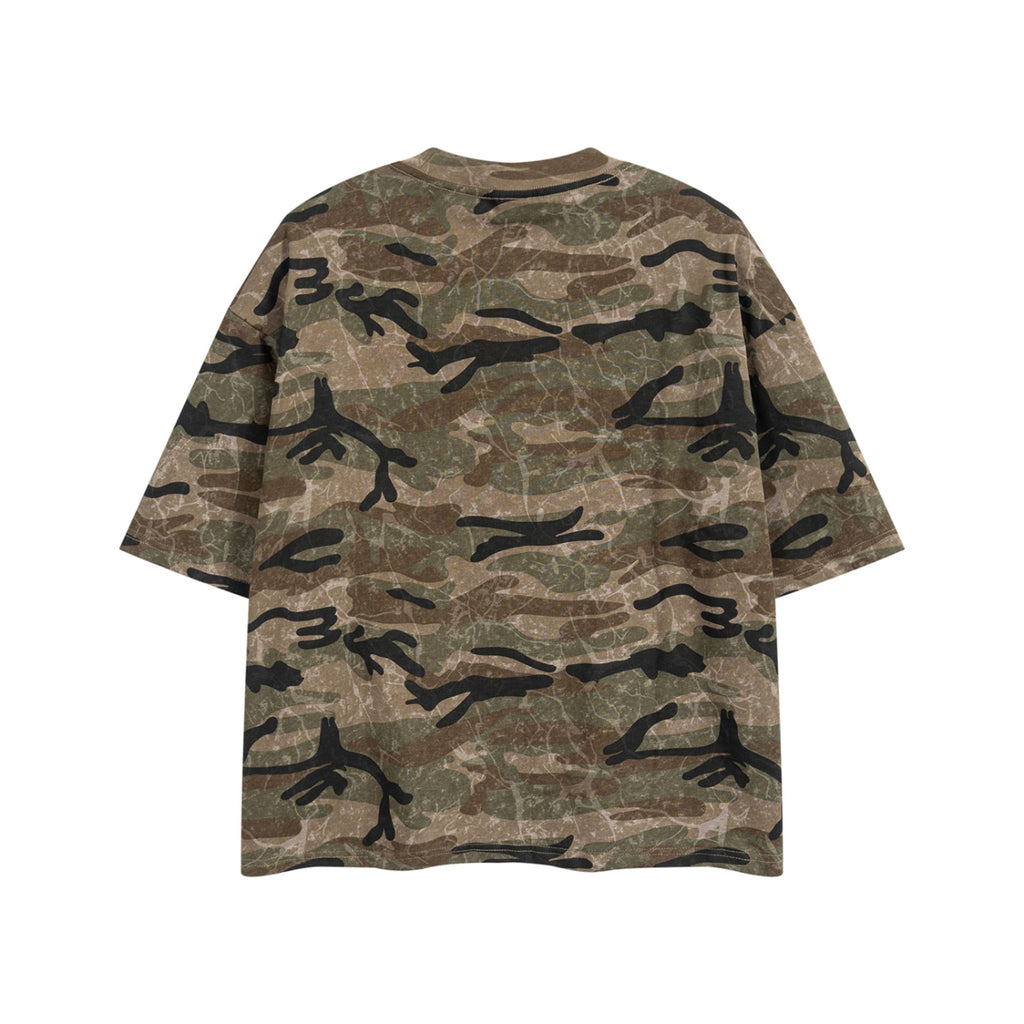 House Music Red Box Camo Tee