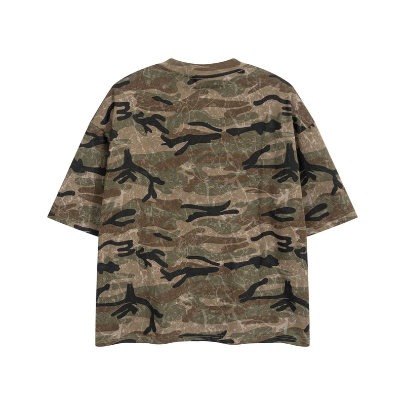 House Music Red Box Camo Tee
