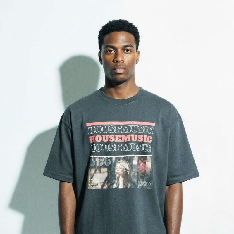 128 BPM Oversized faded t-shirt