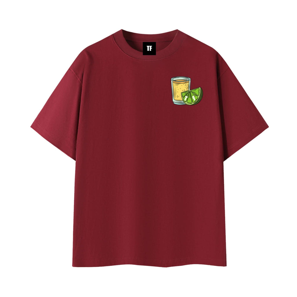 Lemon Salt Tee Dark Red