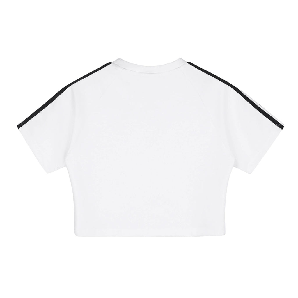 Strawberry Lips Crop Top White