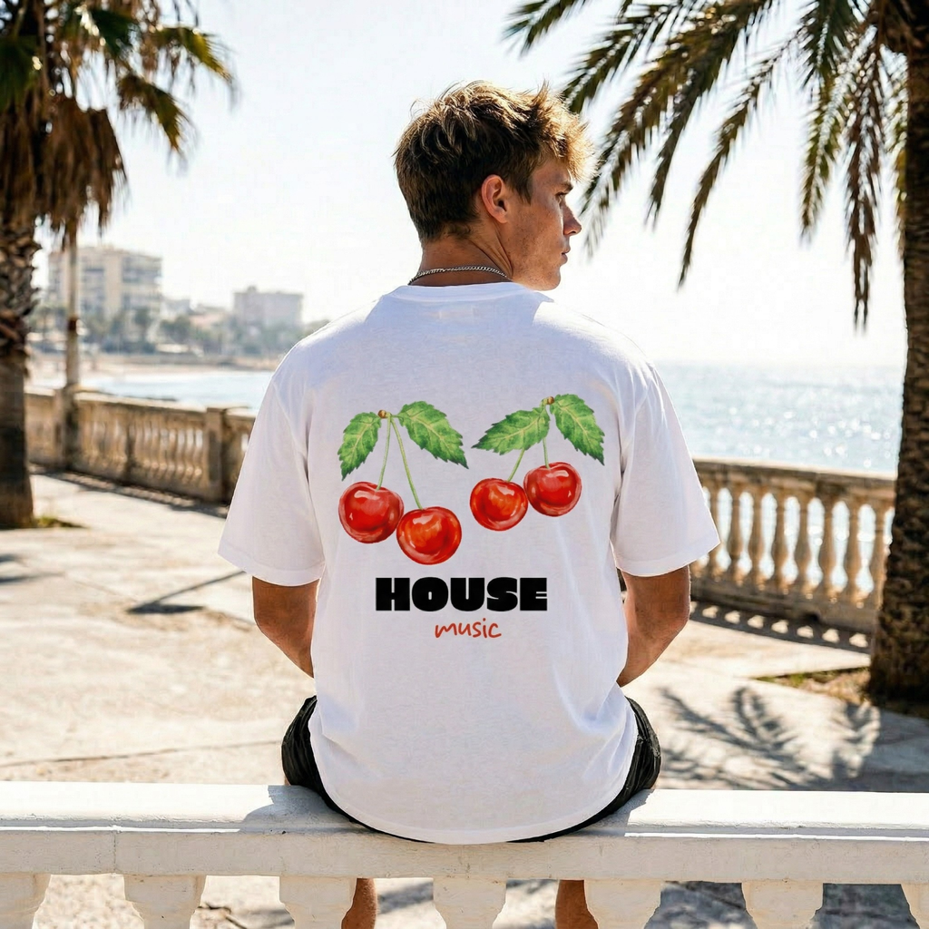 Sweet Cherry Tee White