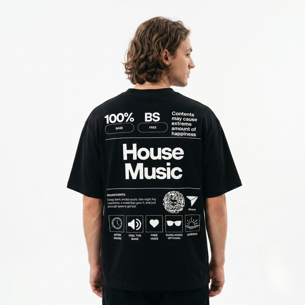 House Music Formula Oversized Tee