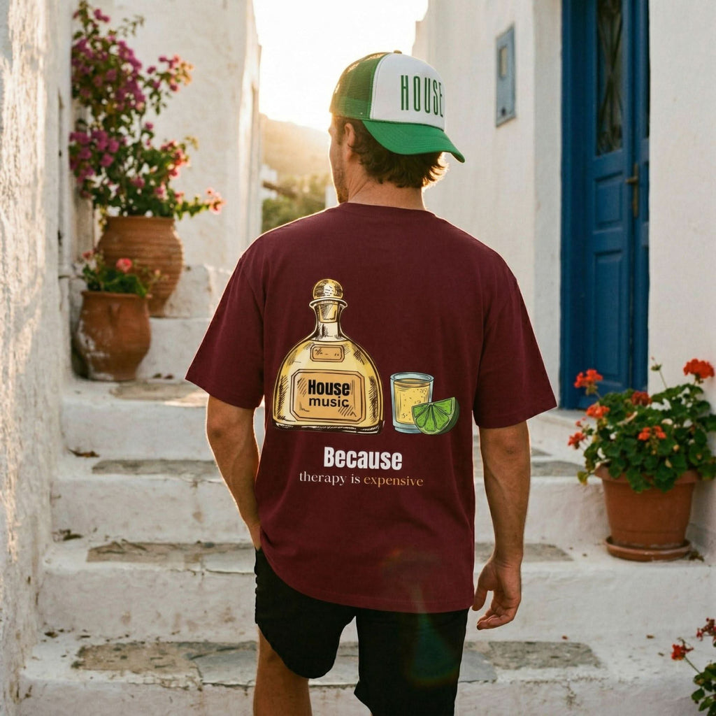 Lemon Salt Tee Dark Red