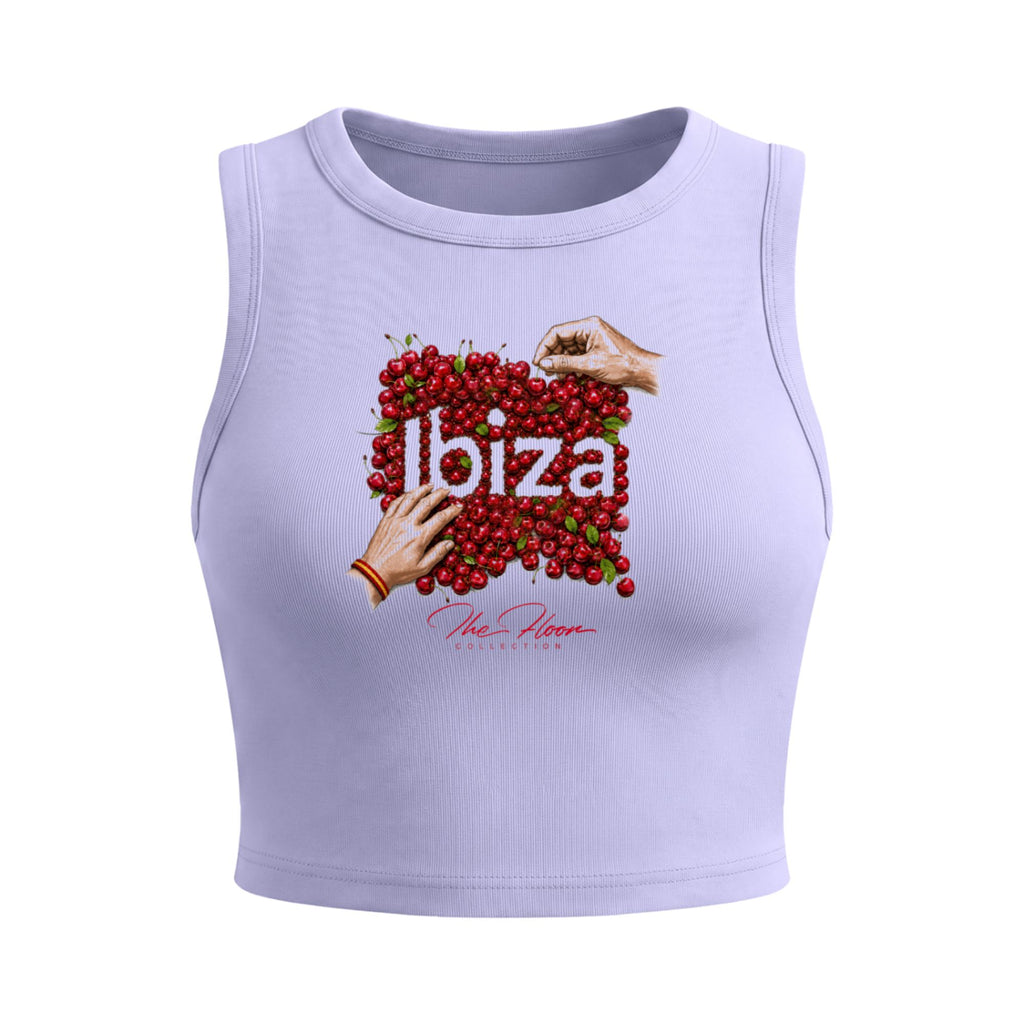 Ibiza Cherry Tight Crop Tank
