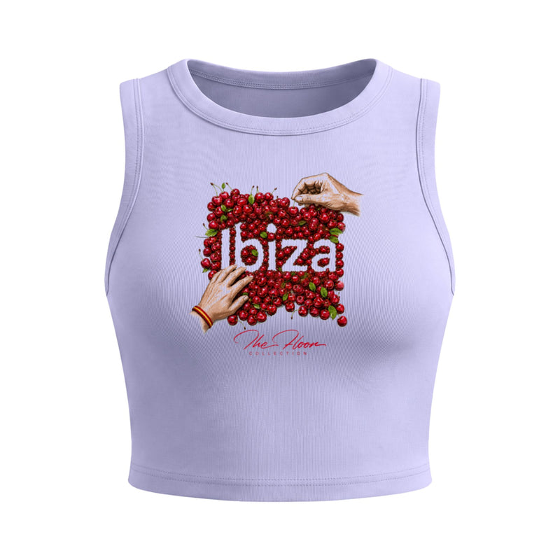 Ibiza Cherry Tight Crop Tank
