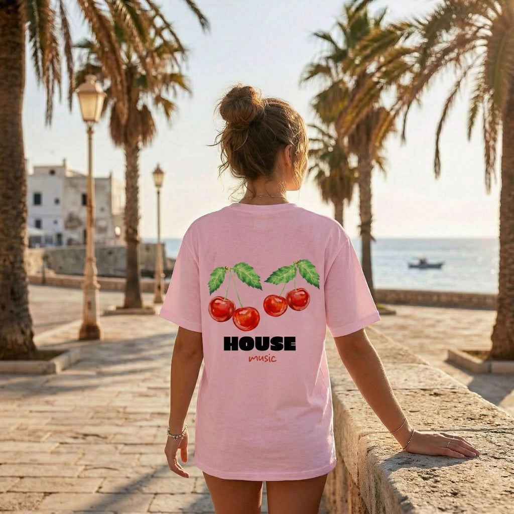 Sweet Cherry Tee Pink