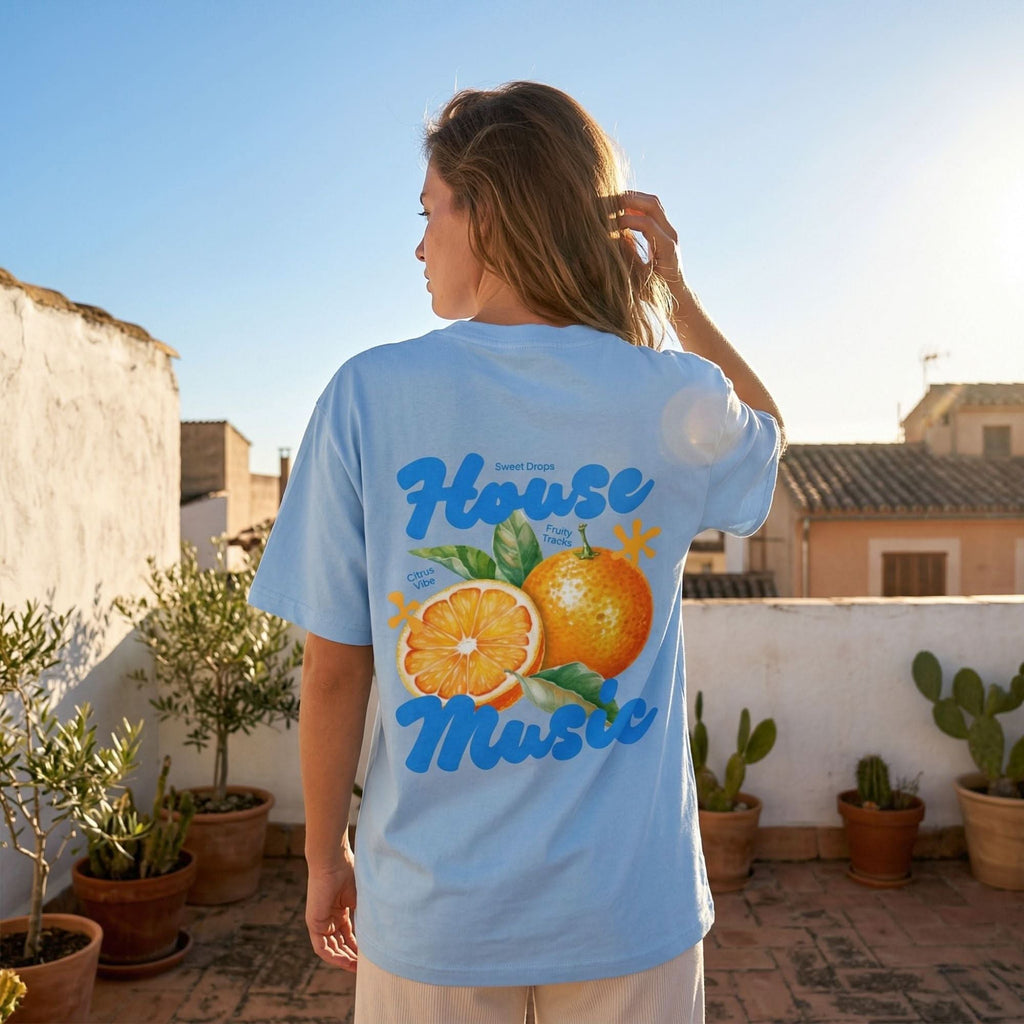 Citrus Vibes Tee Blue