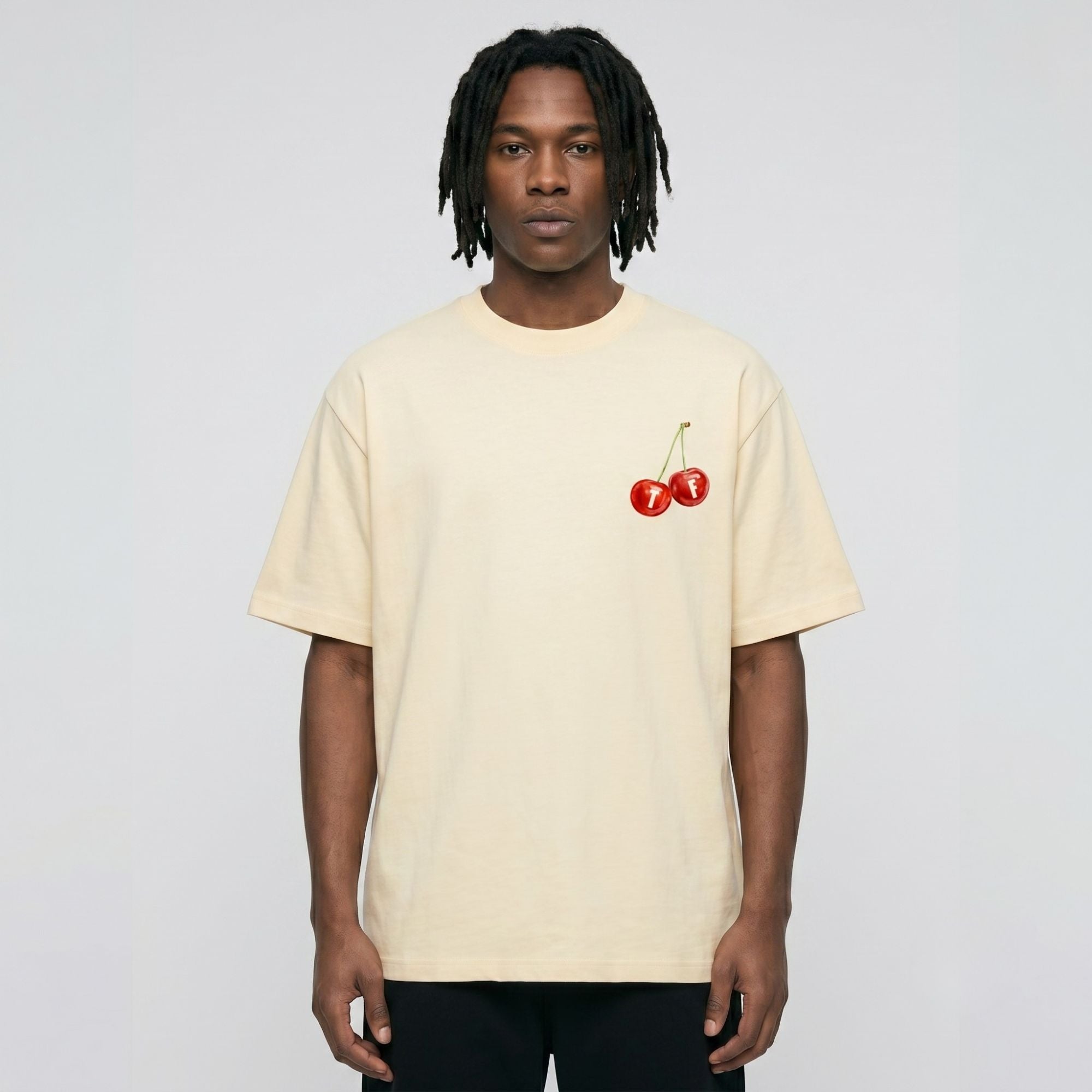 Cherry Graphic T-Shirt | Oversized House Music Streetwear Tee