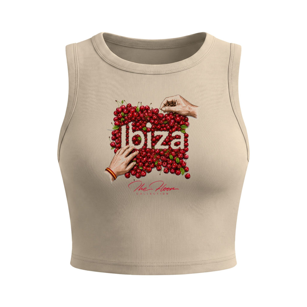 Ibiza Cherry Tight Crop Tank