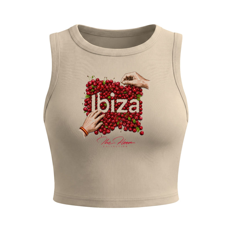 Ibiza Cherry Tight Crop Tank