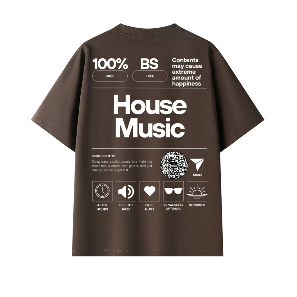House Music Formula Oversized Tee