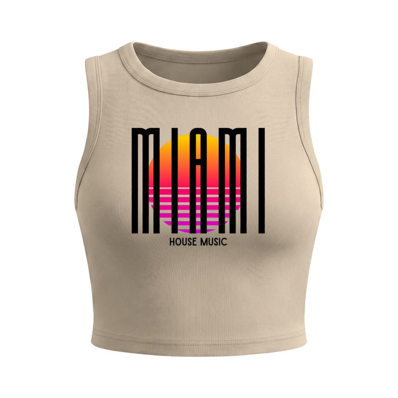 Miami Sunset Cropped Tank