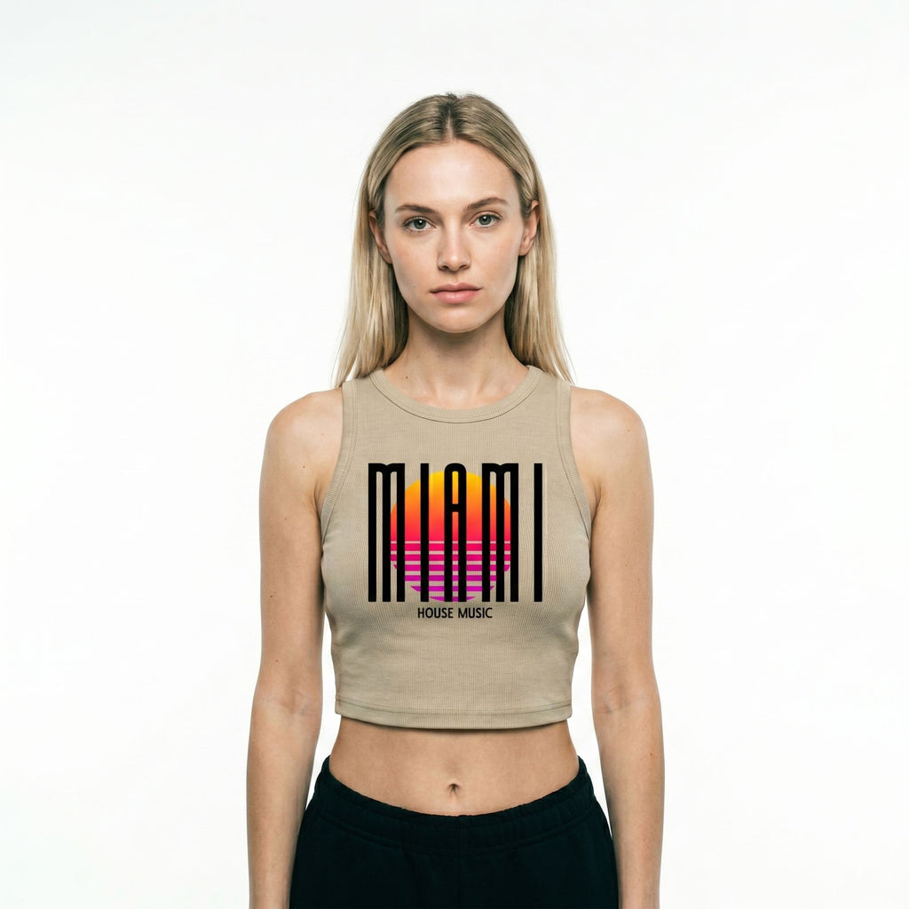 Miami Sunset Cropped Tank