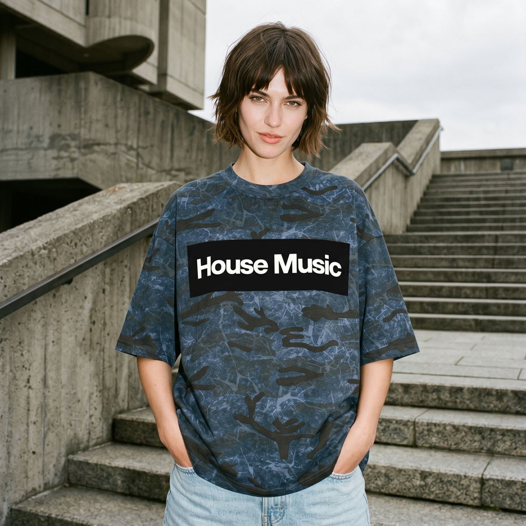 House Music Black Box Camo Tee