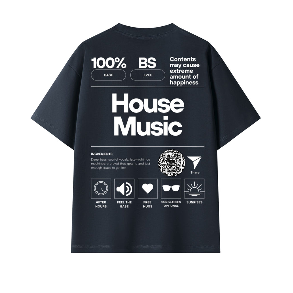 House Music Formula Oversized Tee