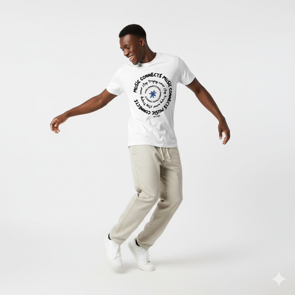 MUSIC CONNECTS premium heavyweight tee