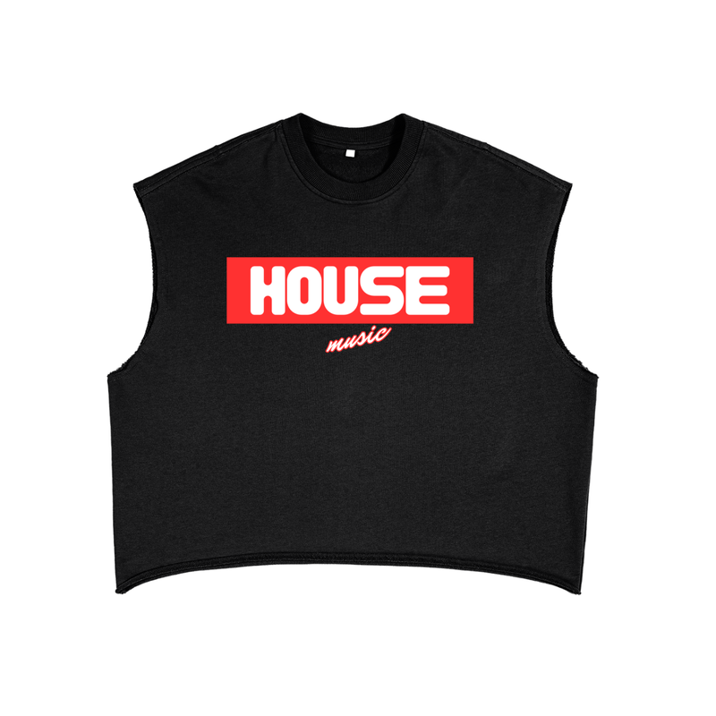 House Box Logo // Raw Edge Muscle Tee