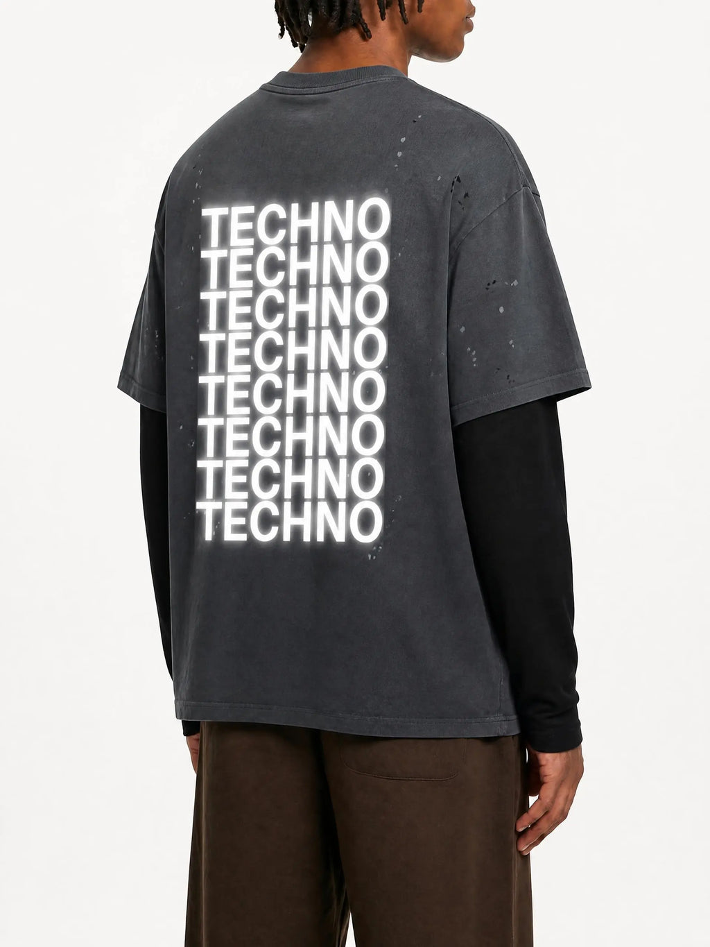 Untz Untz Untz Vintage Wash Distressed Layer Tee