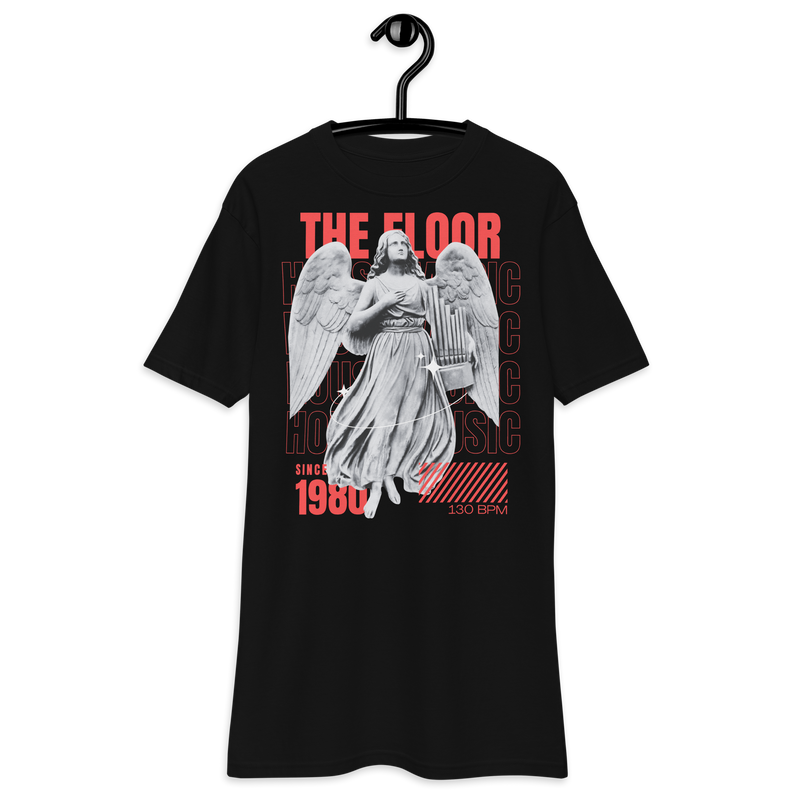 HOUSE MUSIC premium heavyweight tee BLACK