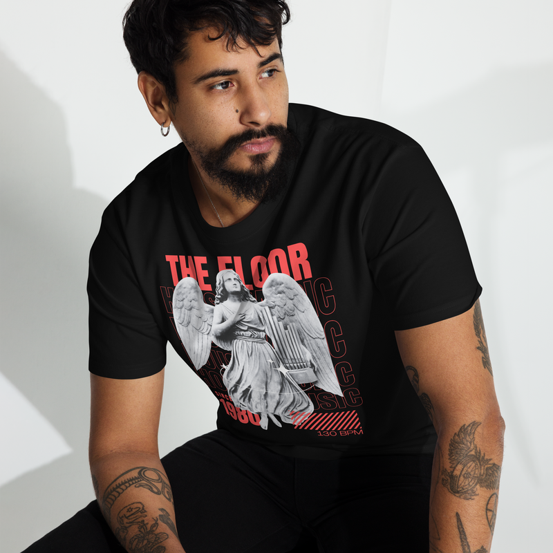 HOUSE MUSIC premium heavyweight tee BLACK