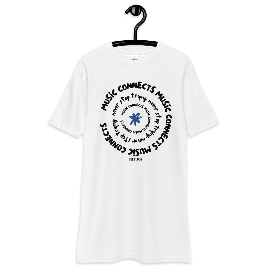 MUSIC CONNECTS premium heavyweight tee